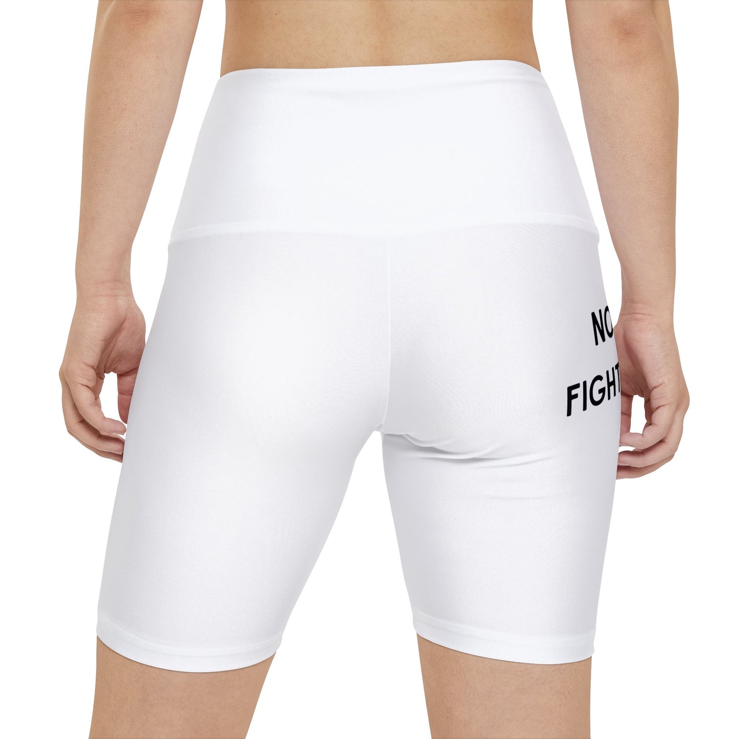 Breast Cancer Awareness Women's Workout Shorts — Pink Boxing Gloves "No One Fights Alone"