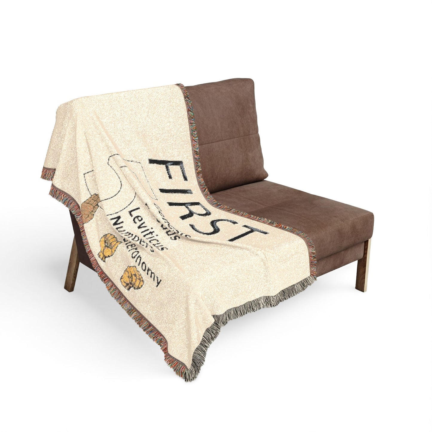 First 5 Books Woven Blanket – Bible Pentateuch Throw