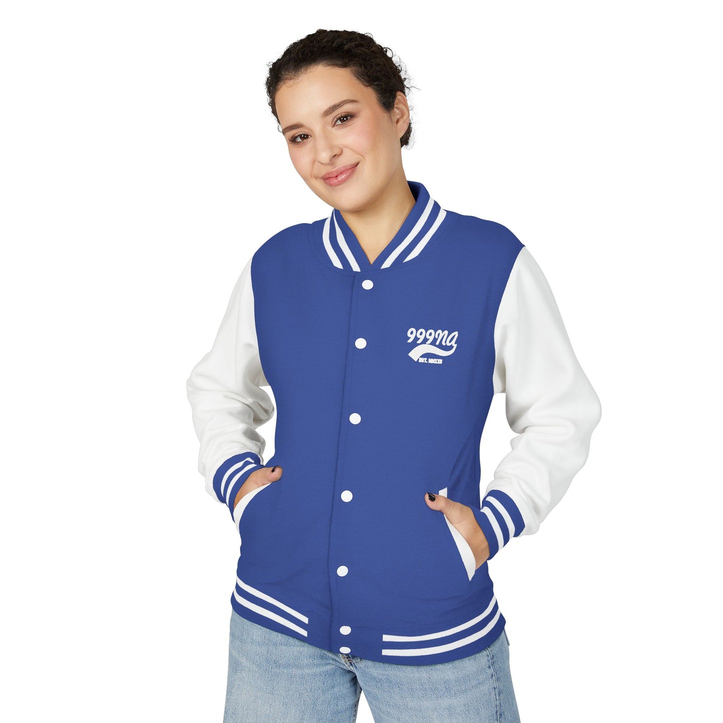 Varsity Letterman Jacket — Retro Script Chest Logo