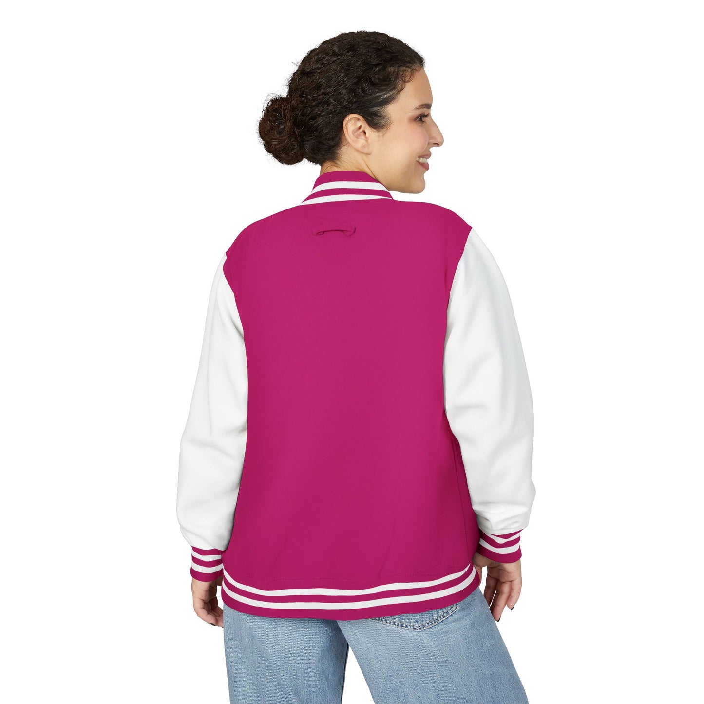 Varsity Letterman Jacket — Retro Script Chest Logo
