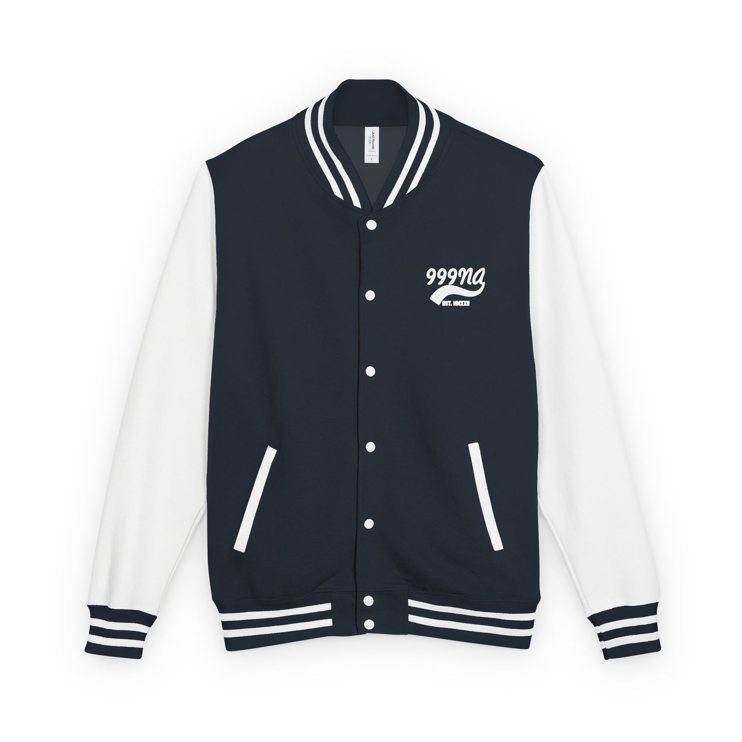 Varsity Letterman Jacket — Retro Script Chest Logo