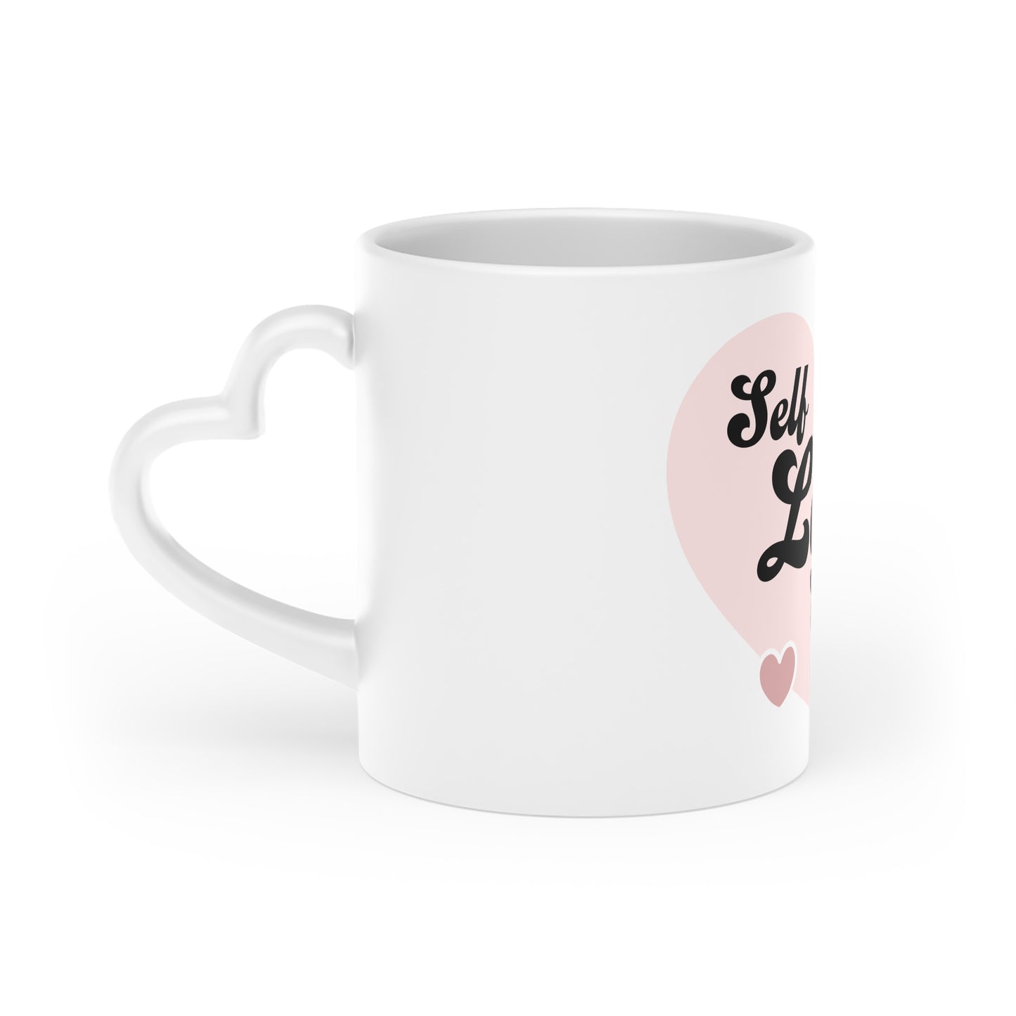 Self Love Club Mug — Heart Design | Inspirational Coffee Cup, Galentine’s & Self-Care Gift