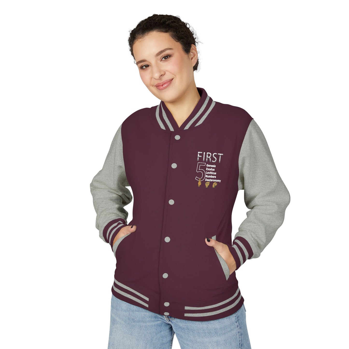 First 5 Years Letterman Jacket — Retro School Milestone Varsity Coat