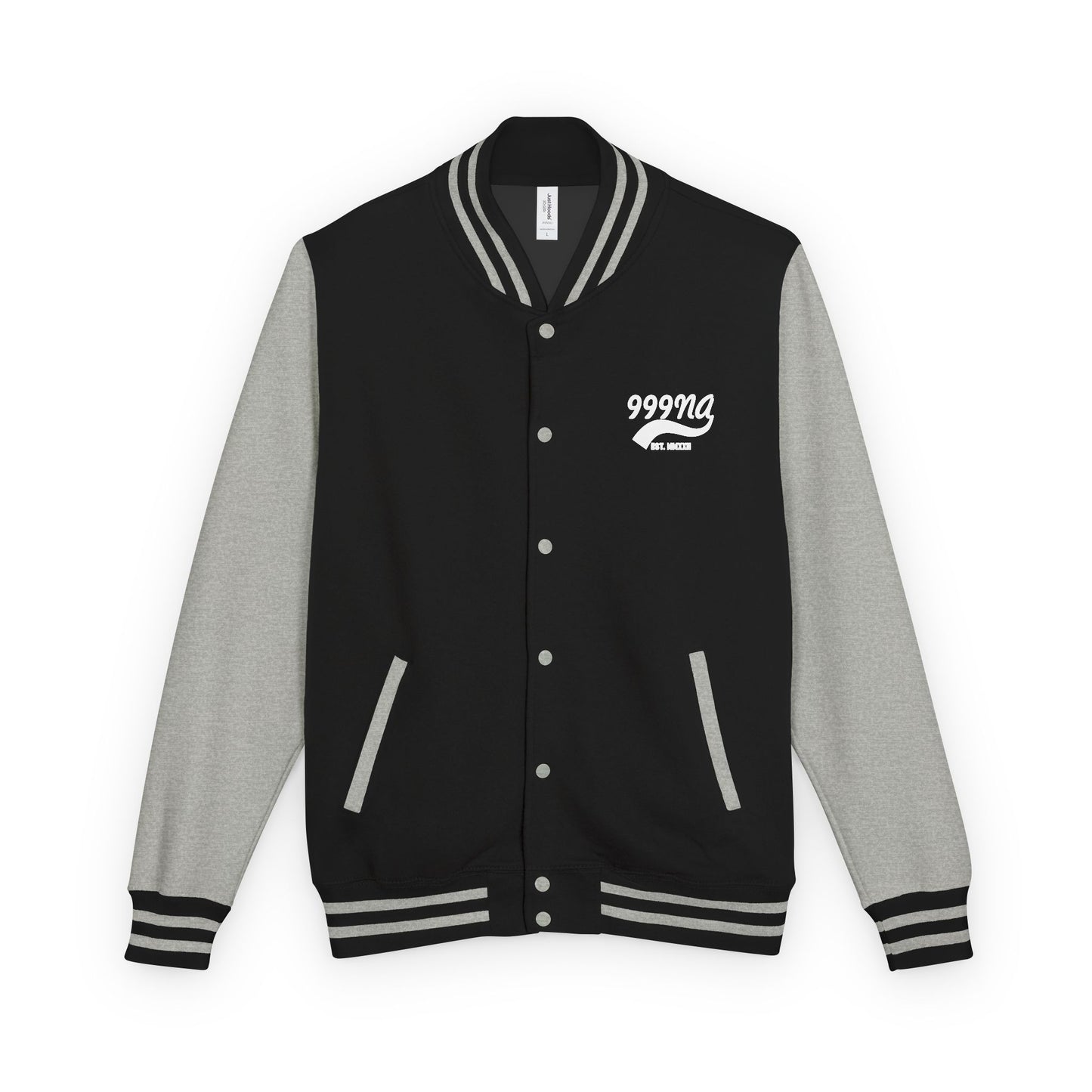 Varsity Letterman Jacket — Retro Script Chest Logo
