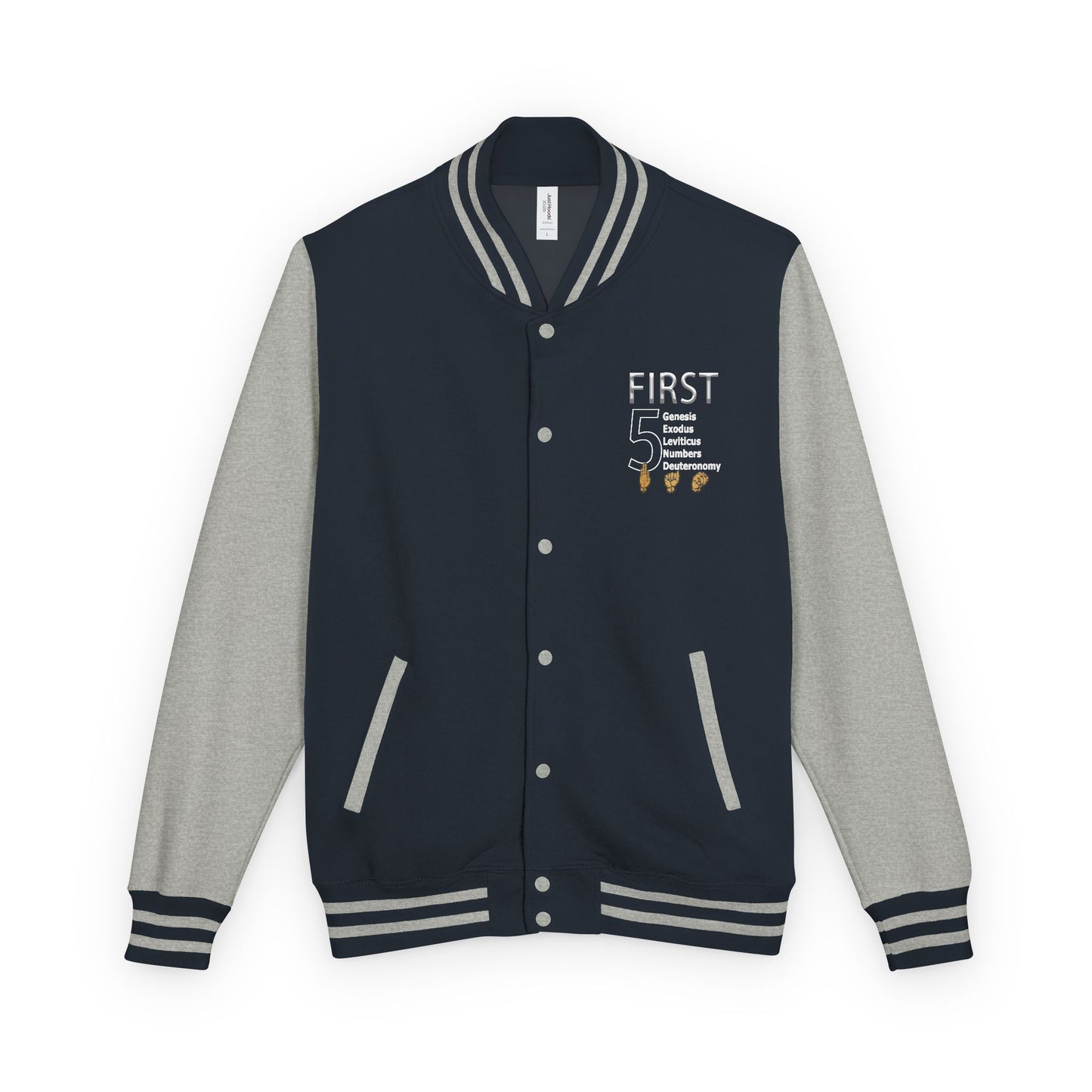 First 5 Years Letterman Jacket — Retro School Milestone Varsity Coat