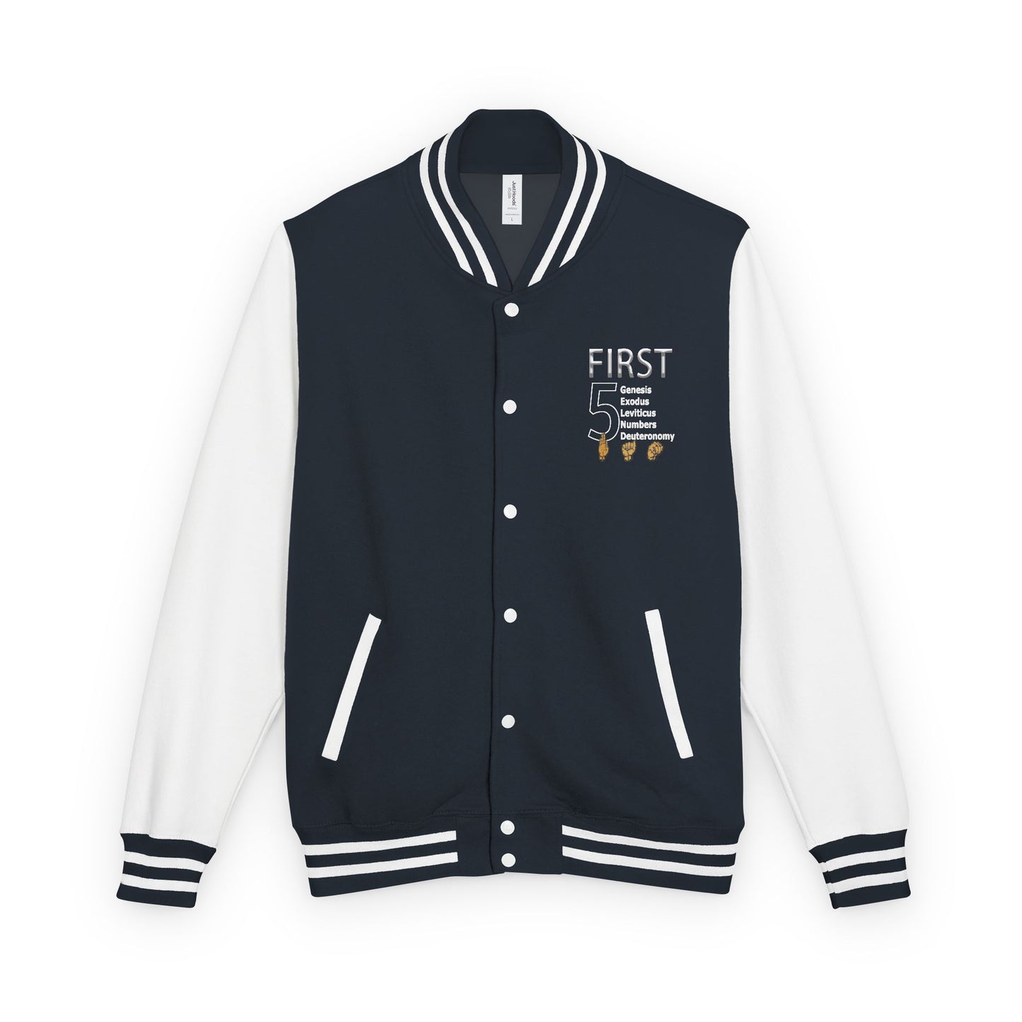 First 5 Years Letterman Jacket — Retro School Milestone Varsity Coat