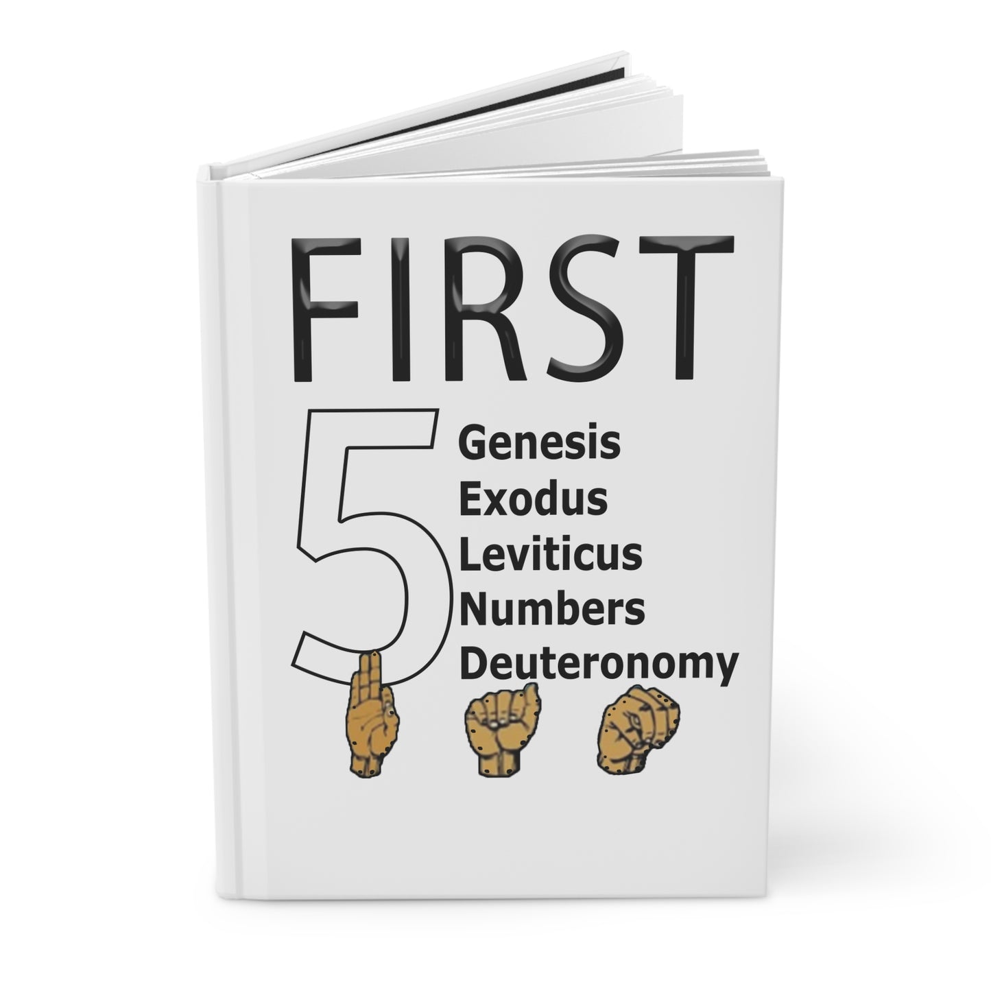 First 5 Bible Books Hardcover Journal — Genesis Exodus Leviticus Numbers Deuteronomy Notebook