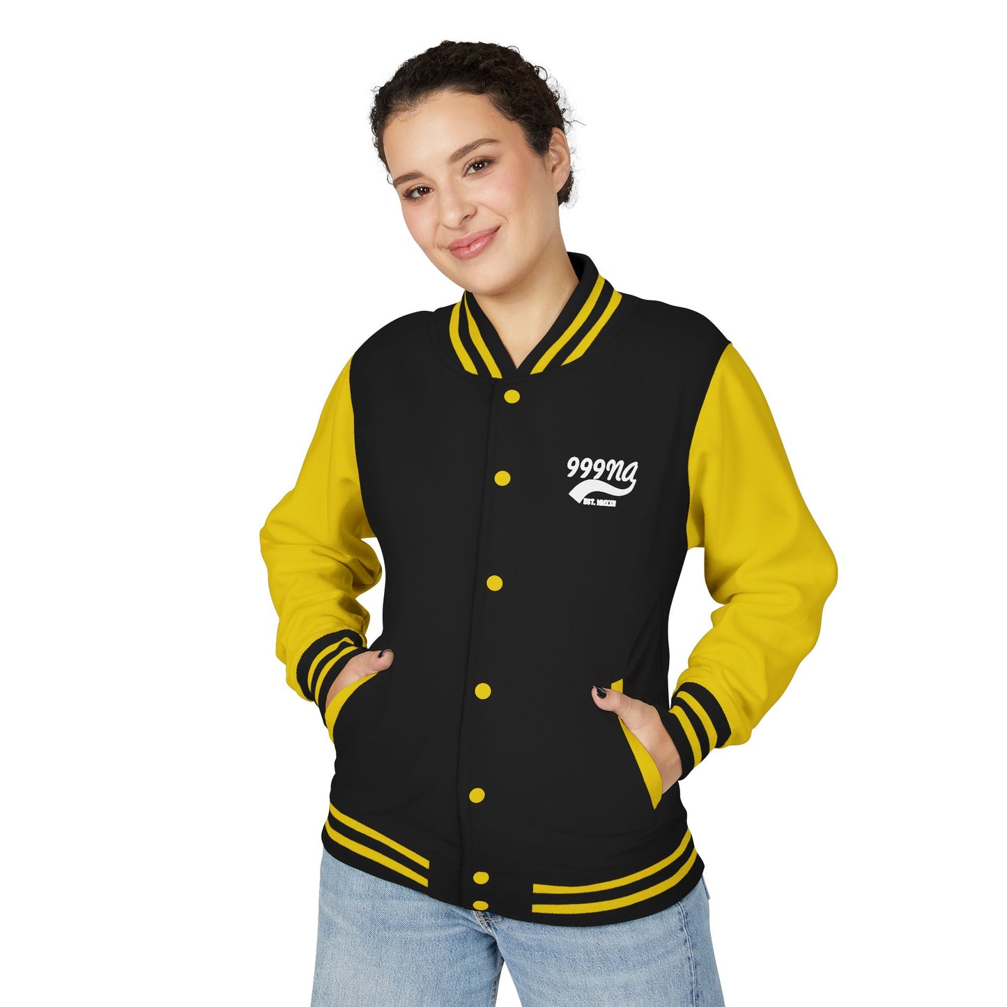 Varsity Letterman Jacket — Retro Script Chest Logo