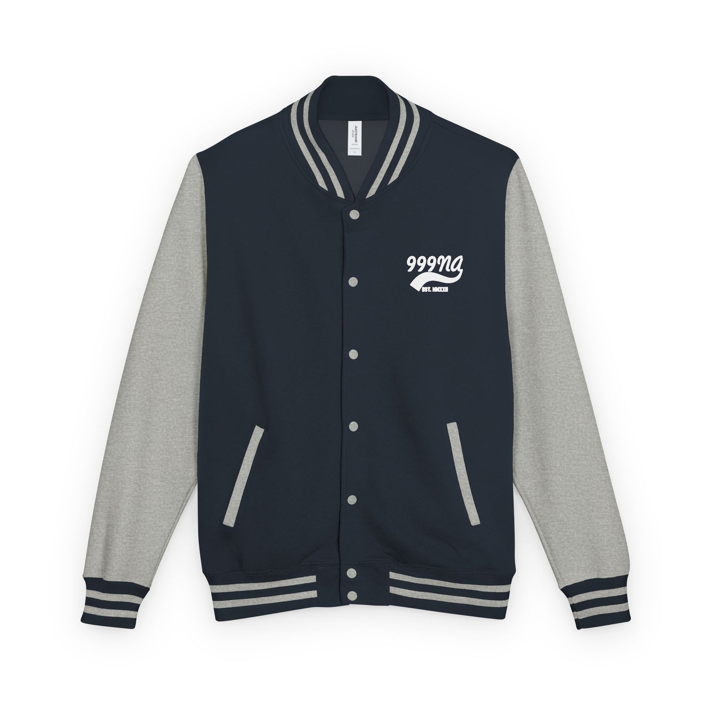 Varsity Letterman Jacket — Retro Script Chest Logo