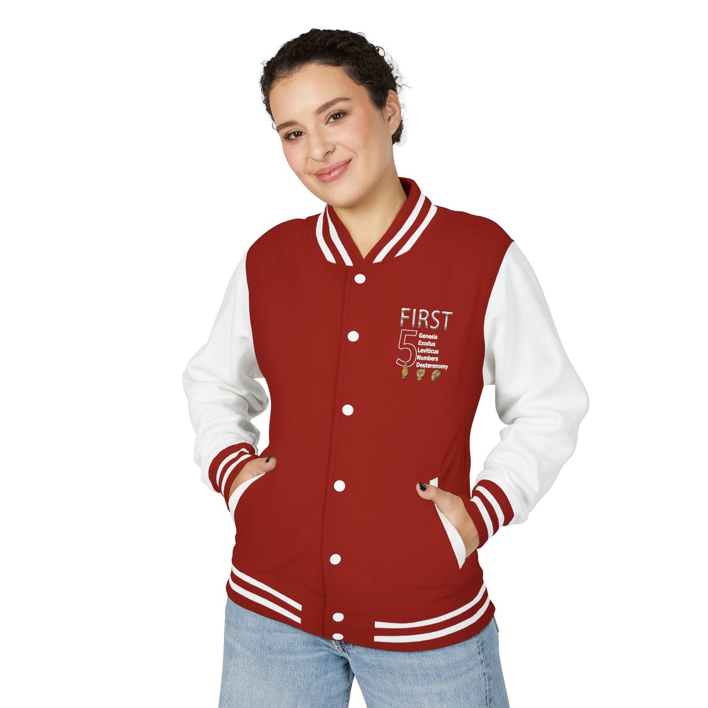 First 5 Years Letterman Jacket — Retro School Milestone Varsity Coat