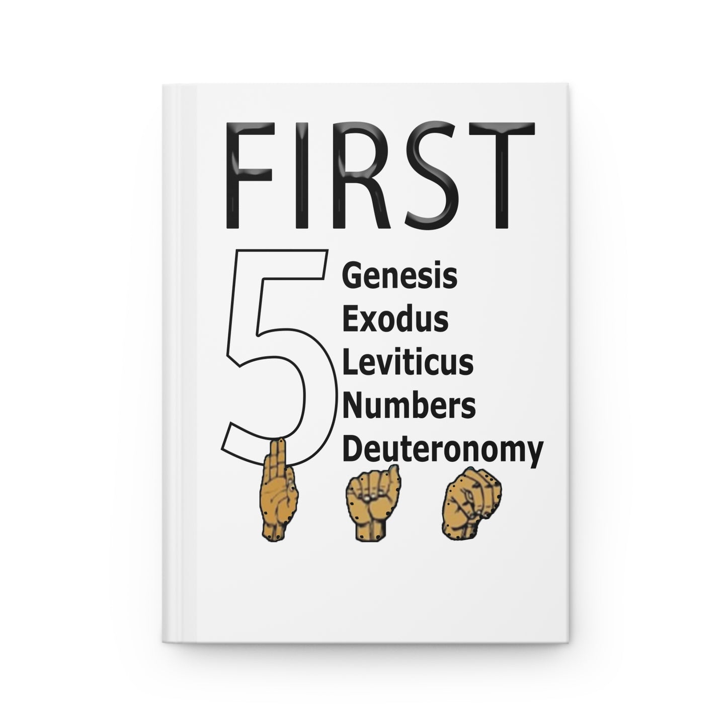 First 5 Bible Books Hardcover Journal — Genesis Exodus Leviticus Numbers Deuteronomy Notebook