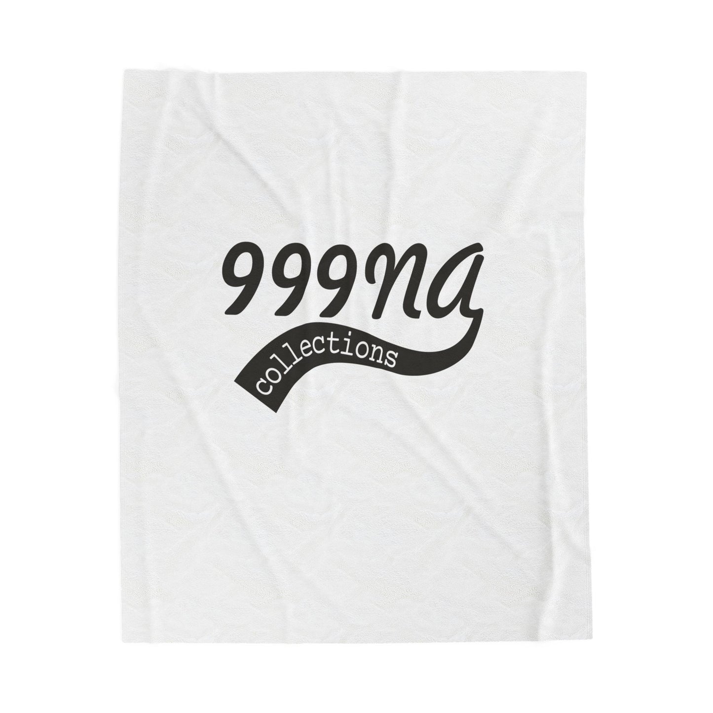 Velveteen Plush Blanket — '999NQ Collections' Logo Soft Throw