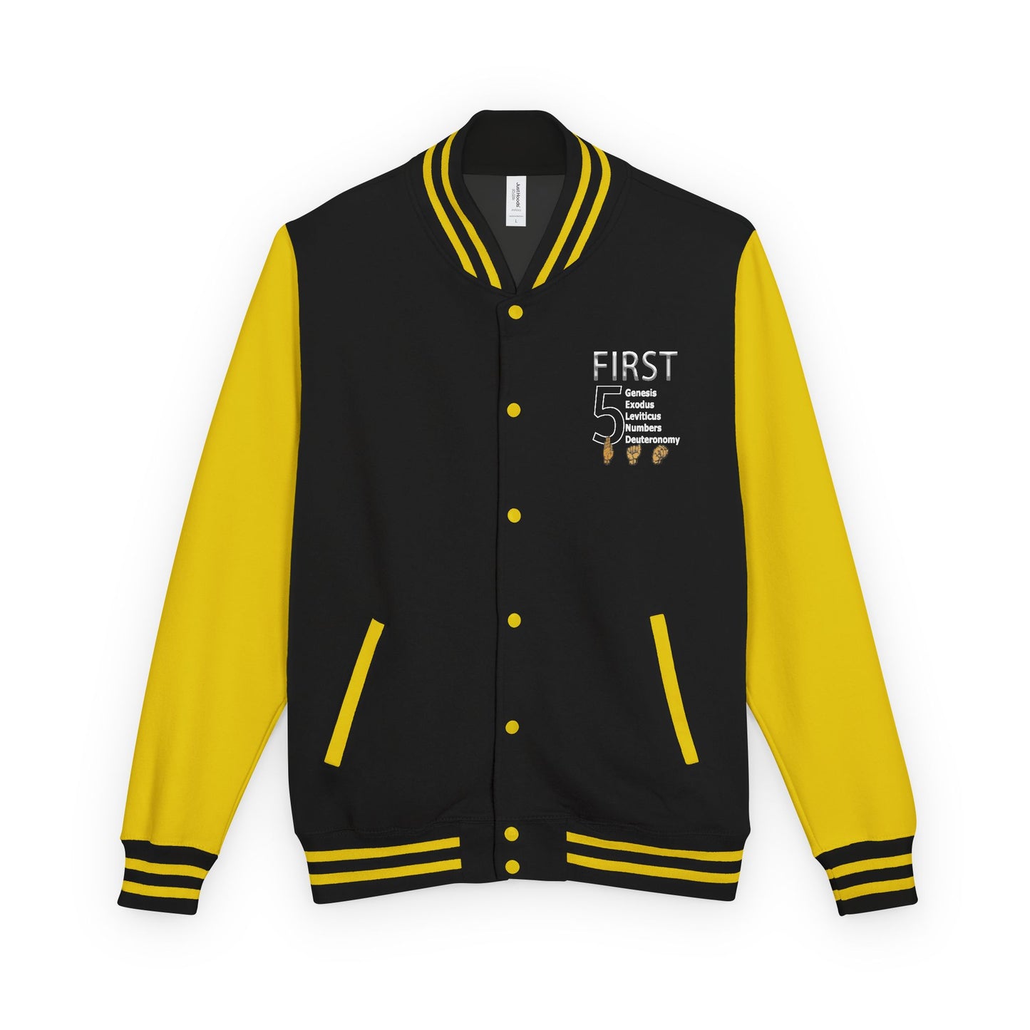 First 5 Years Letterman Jacket — Retro School Milestone Varsity Coat