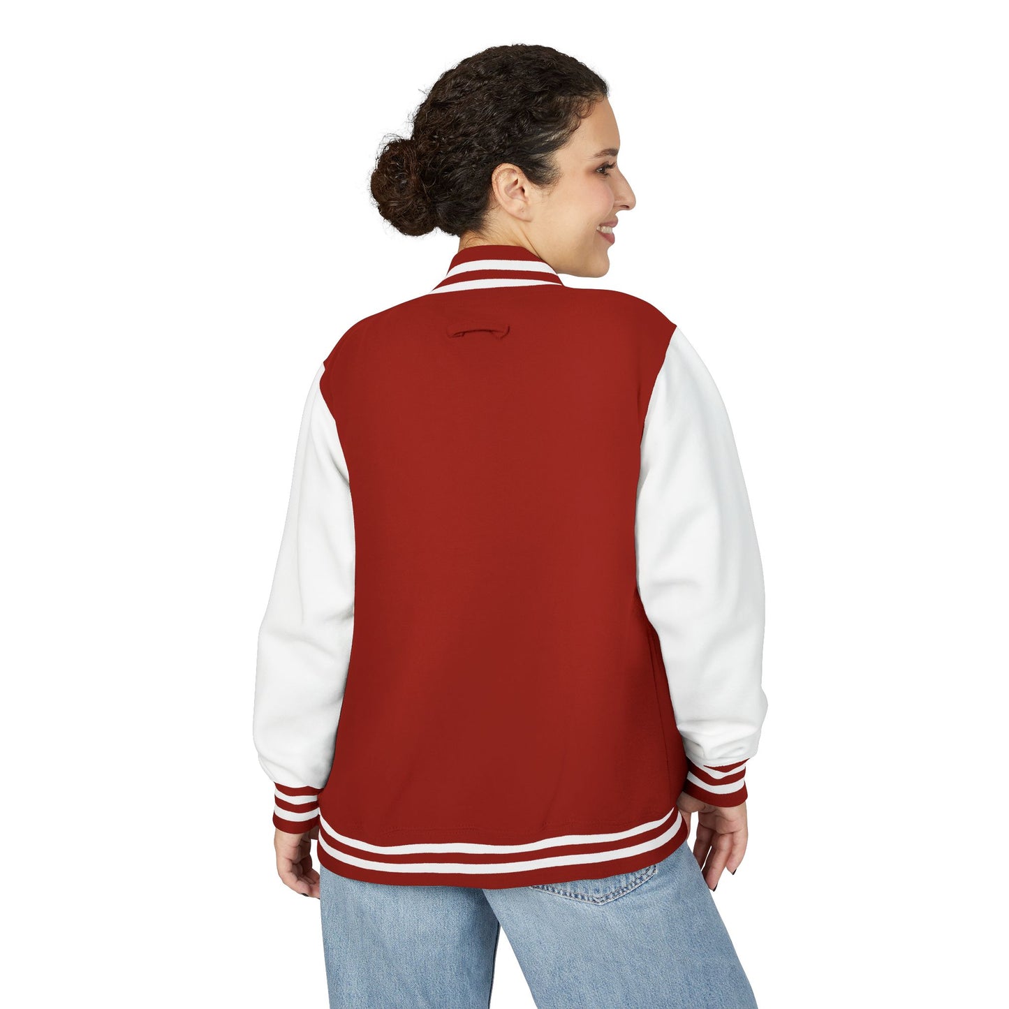 Varsity Letterman Jacket — Retro Script Chest Logo