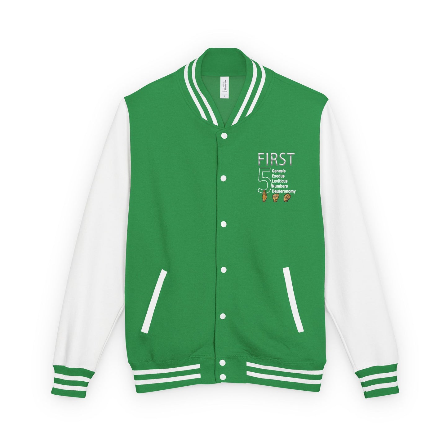 First 5 Years Letterman Jacket — Retro School Milestone Varsity Coat