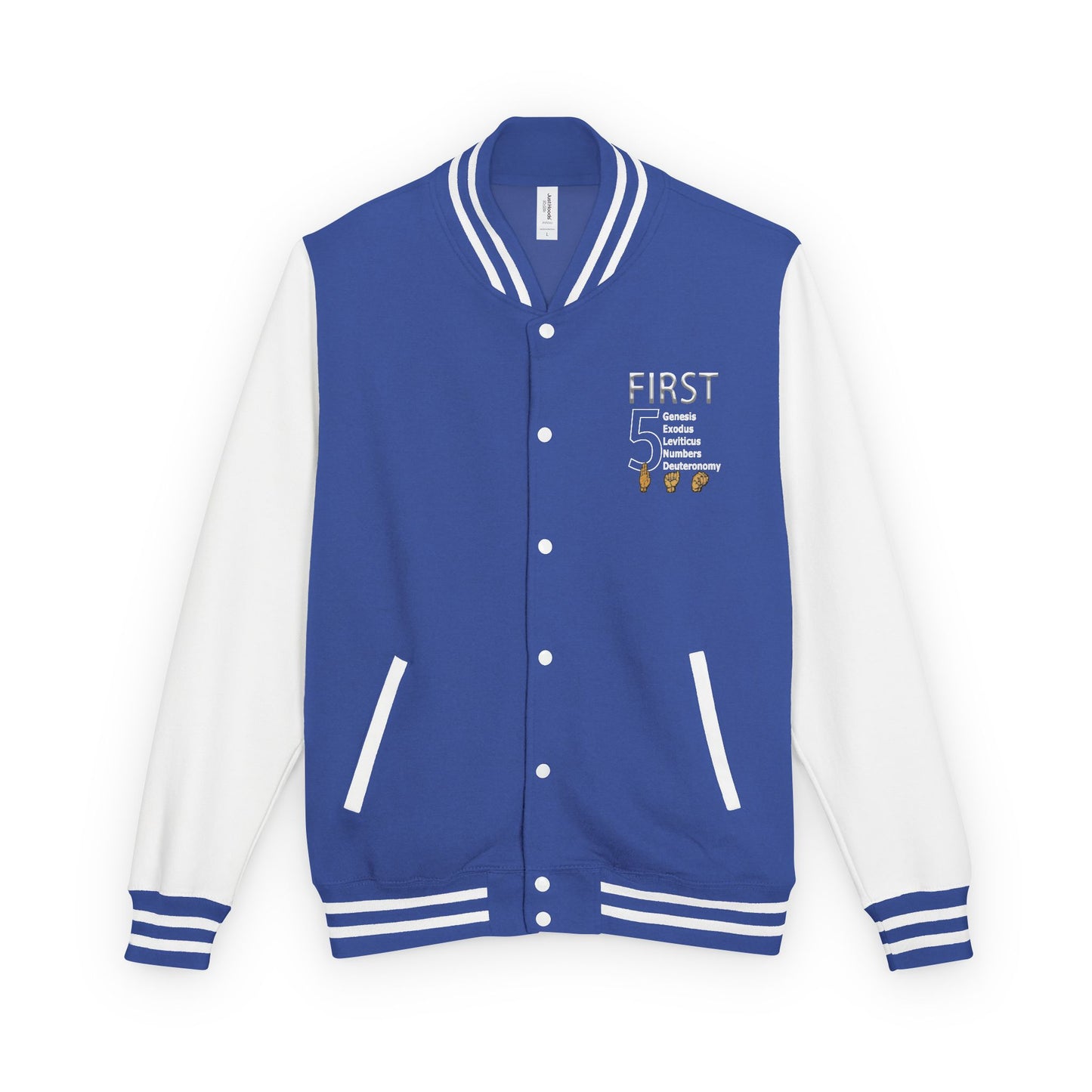 First 5 Years Letterman Jacket — Retro School Milestone Varsity Coat