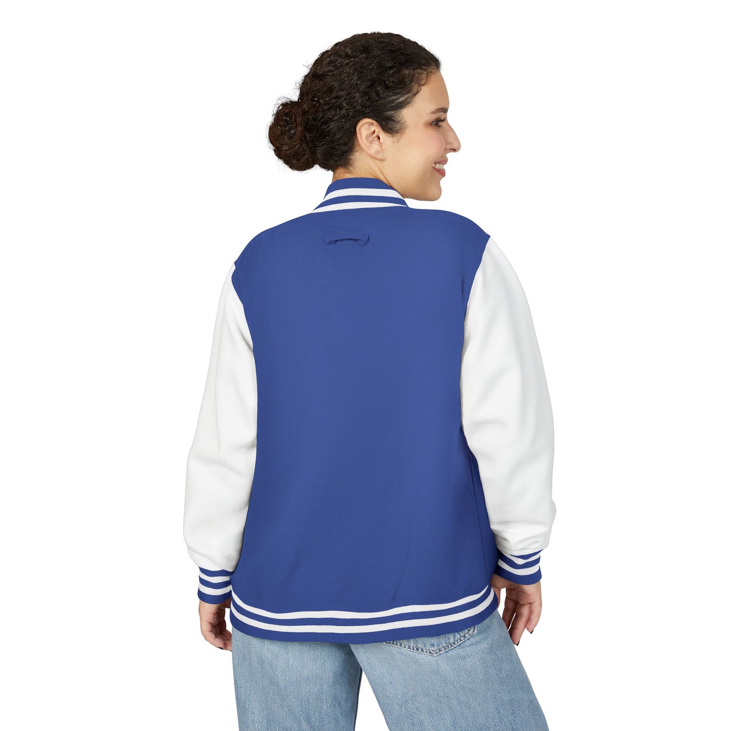 Varsity Letterman Jacket — Retro Script Chest Logo