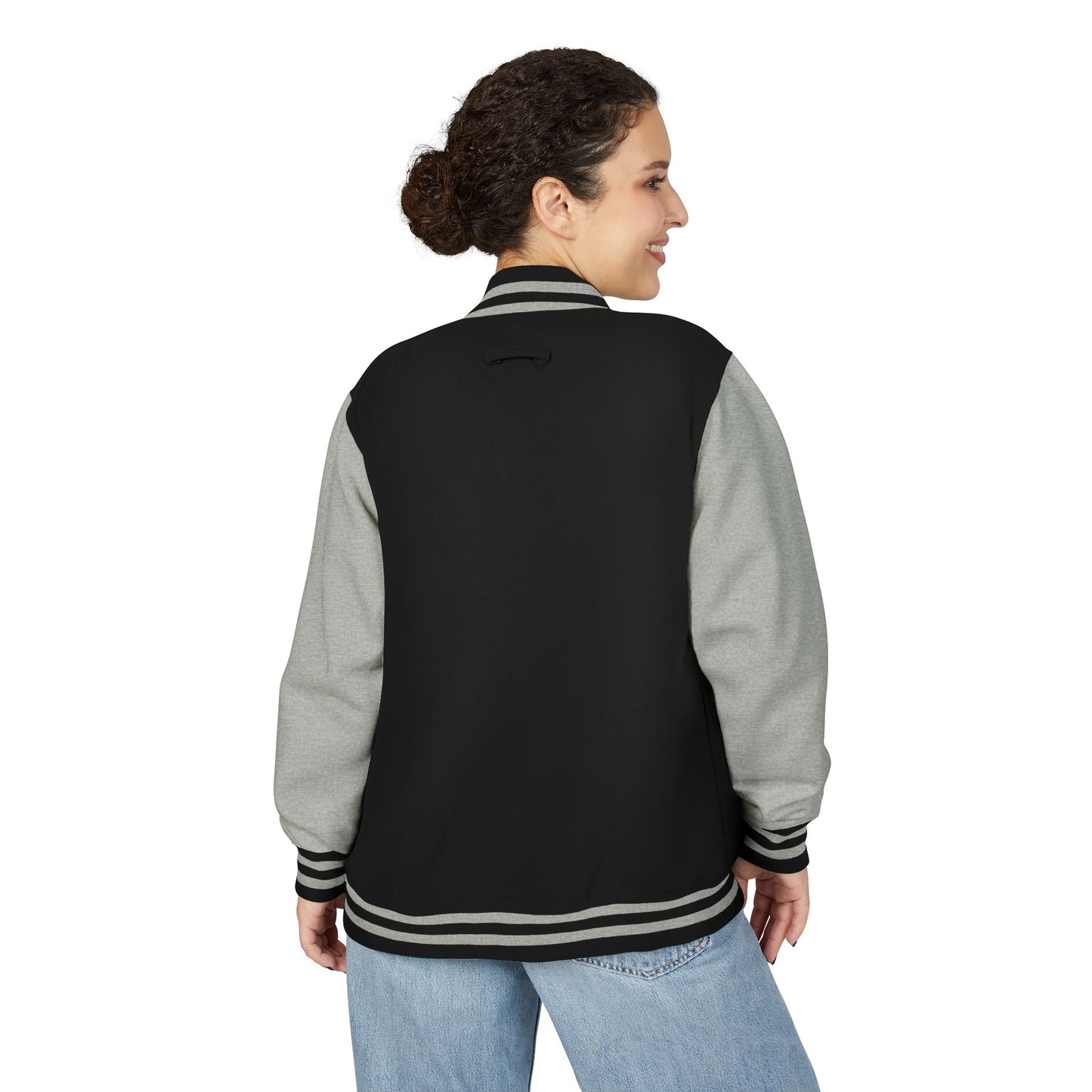 Varsity Letterman Jacket — Retro Script Chest Logo