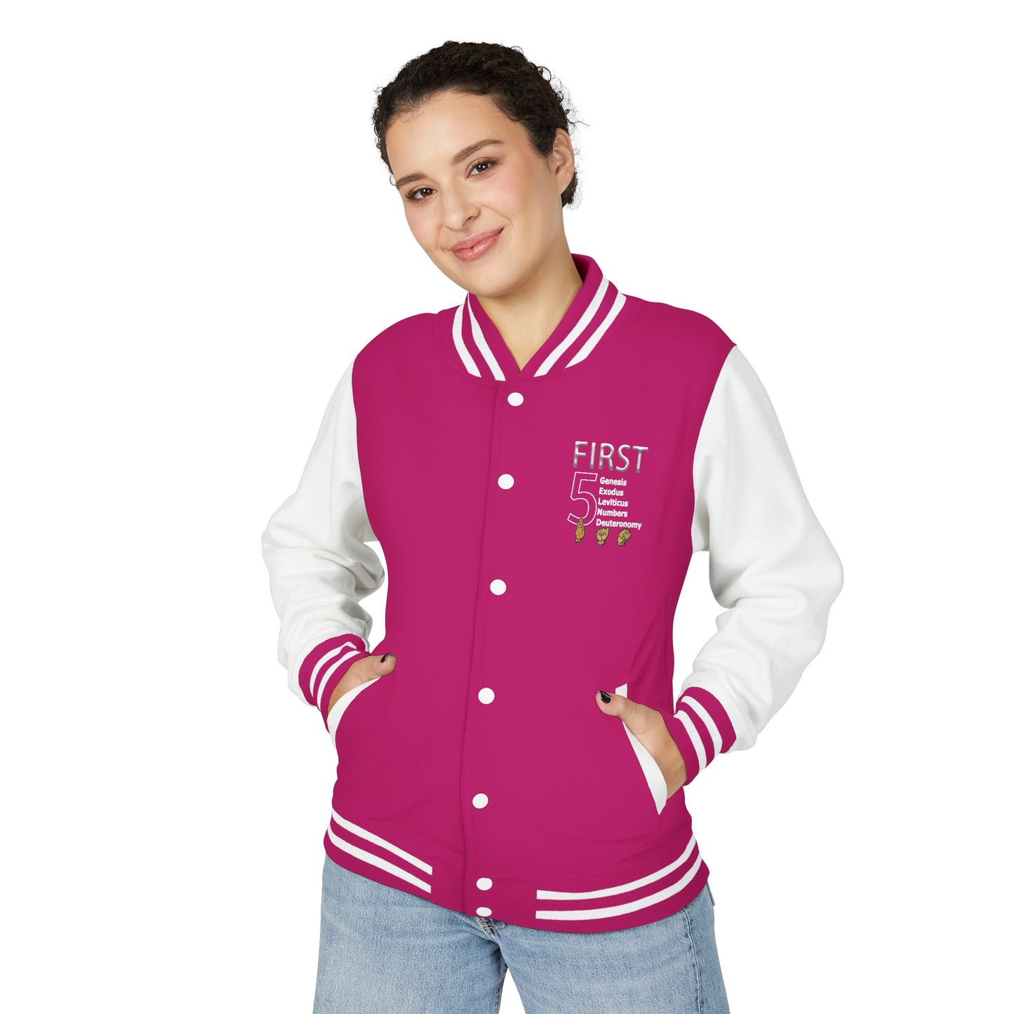 First 5 Years Letterman Jacket — Retro School Milestone Varsity Coat