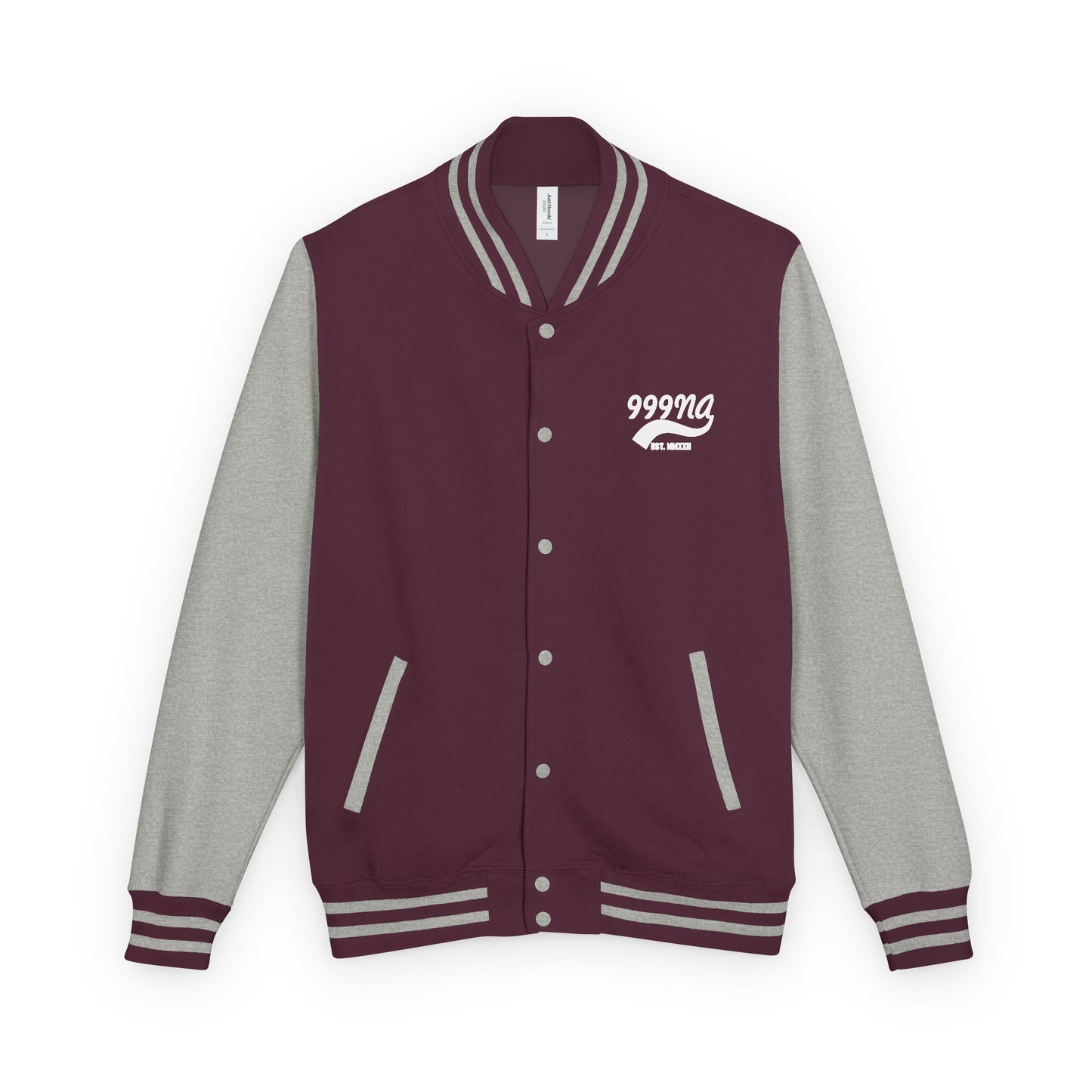 Varsity Letterman Jacket — Retro Script Chest Logo