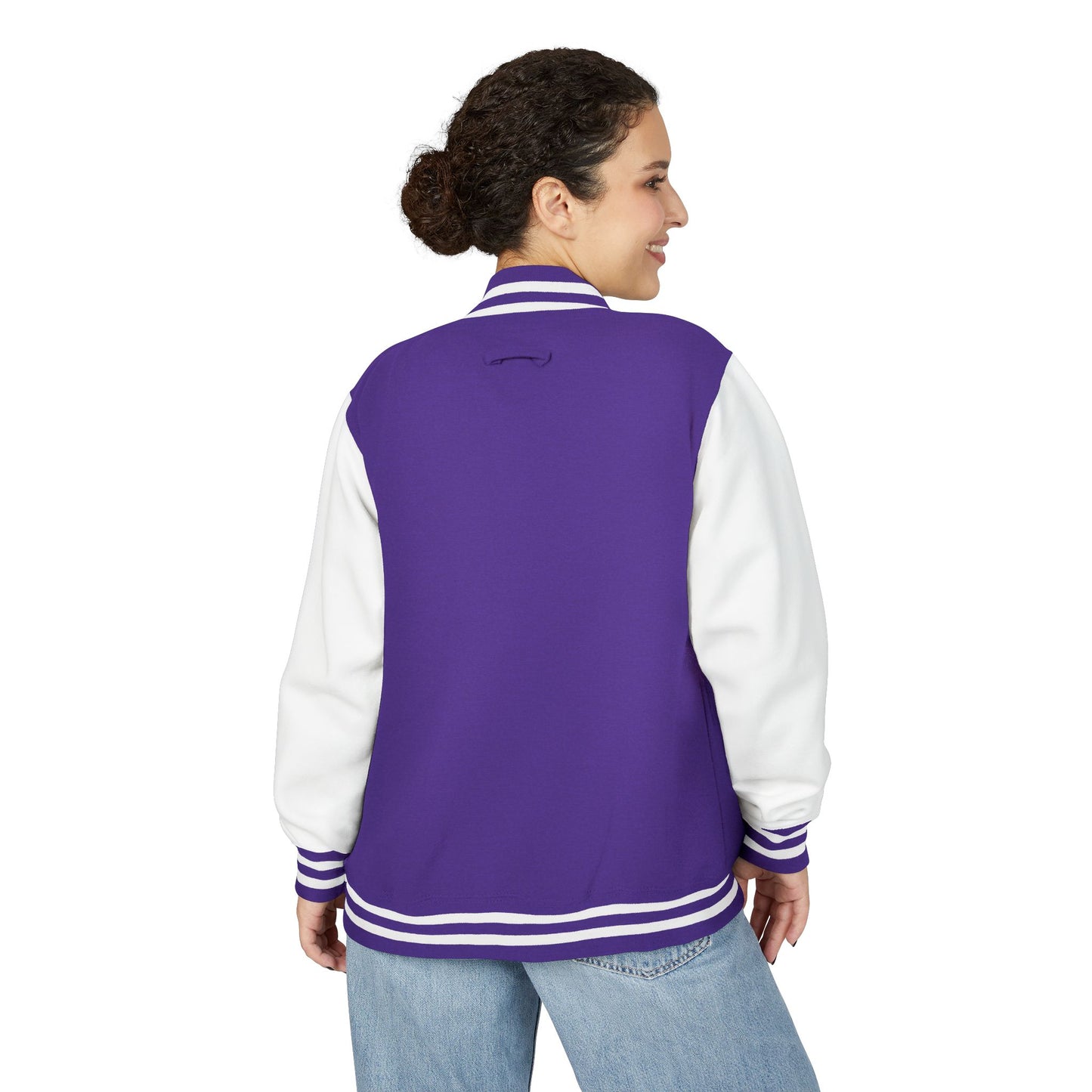 Varsity Letterman Jacket — Retro Script Chest Logo